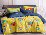 Семейный набор хлопкового постельного белья из Сатина №867AB Черешенка™