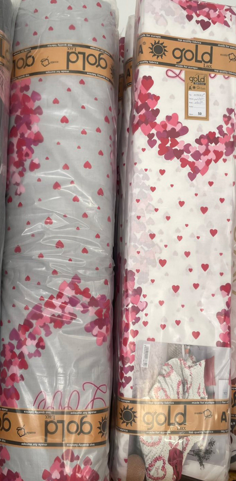 Тканина для постільної білизни Бязь "Gold" Lux GL6012 (A+B) - (50м+50м)