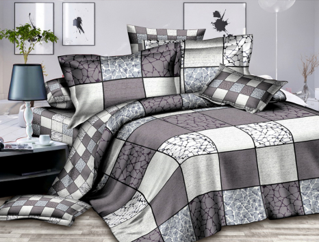 Євро-максі набір постільної білизни 200*220 із Бязі "Gold" з простирадлом на резинці №143038 Черешенка™