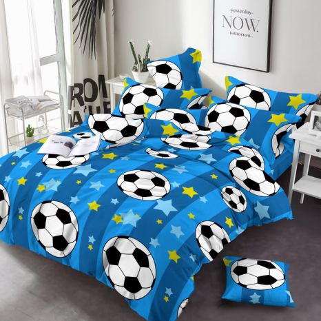 Тканина для постільної білизни Бязь "Gold" Lux дитяча GLB287blue