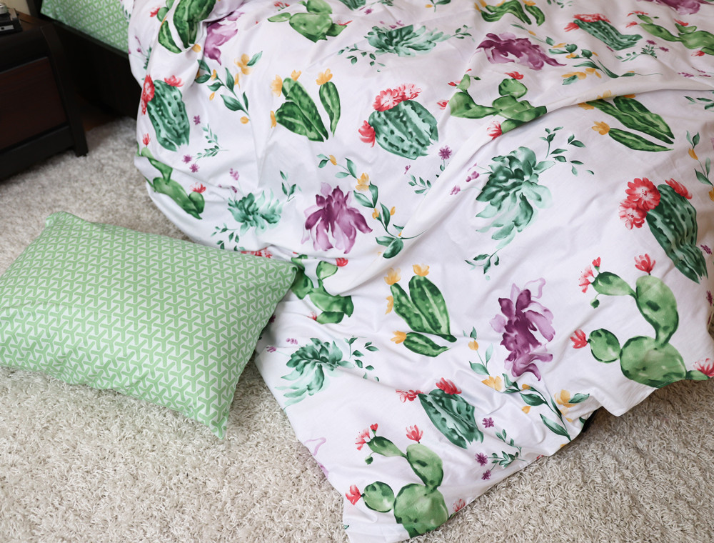 Евро макси набор постельного белья 200*220 из Сатина №004AB Черешенка™