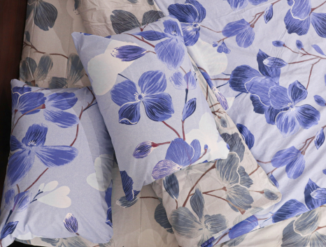 Полуторний набір постільної білизни 150*220 із Бязі "Gold" №15979АВ Черешенка™