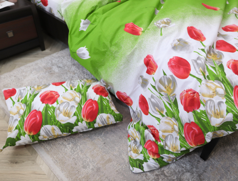 Семейный набор хлопкового постельного белья из Бязи "Gold" №157019 Черешенка™