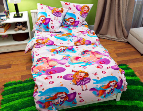 Полуторный набор постельного белья 150*220 из Бязи "Gold" №167956 Черешенка™