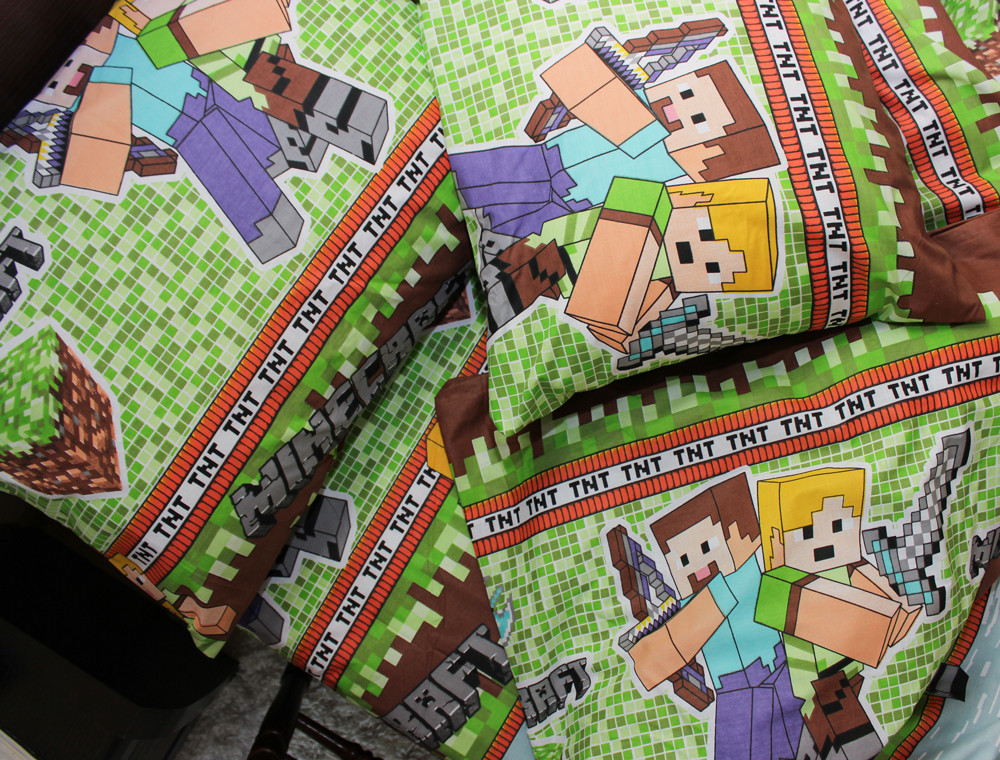 Полуторний набір постільної білизни 150*220 із Бязі "Gold" №164145 Черешенька™