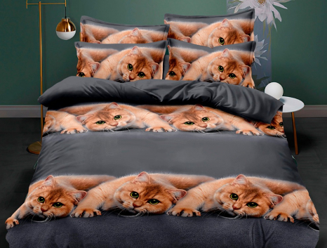 Полуторний набір постільної білизни 150*220 із полікотону №204770 Черешенька™