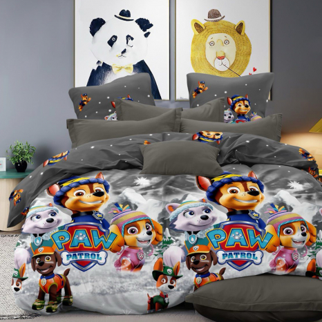 Ткань для постельного белья Бязь "Gold" Lux детская GLB17560grey