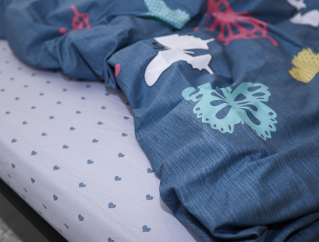 Евро макси набор постельного белья 200*220 из Сатина №8018AB Черешенка™