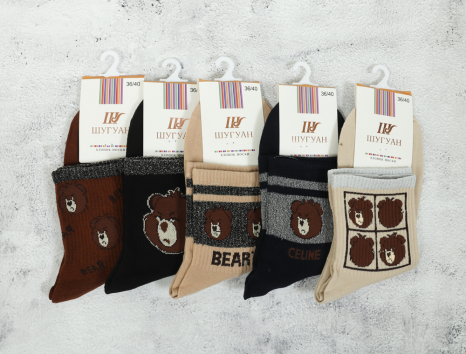 Женские носки Шугуан мишки (36-40) №B2889-55