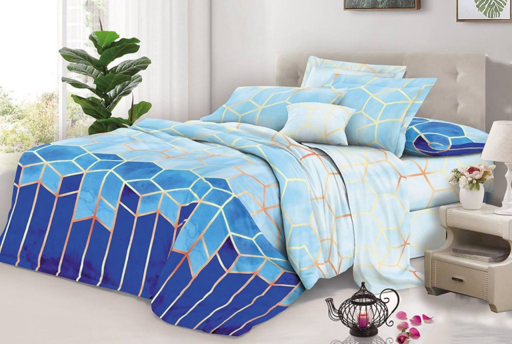 Євро набір постільної білизни 200*220 із полікотону №203851 Черешенька™