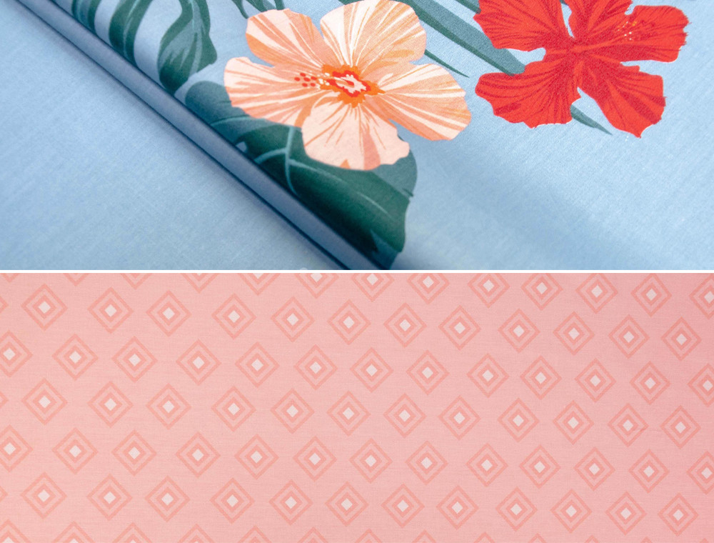 Ткань для постельного белья Сатин S-139 (A+B) - (60м+60м)