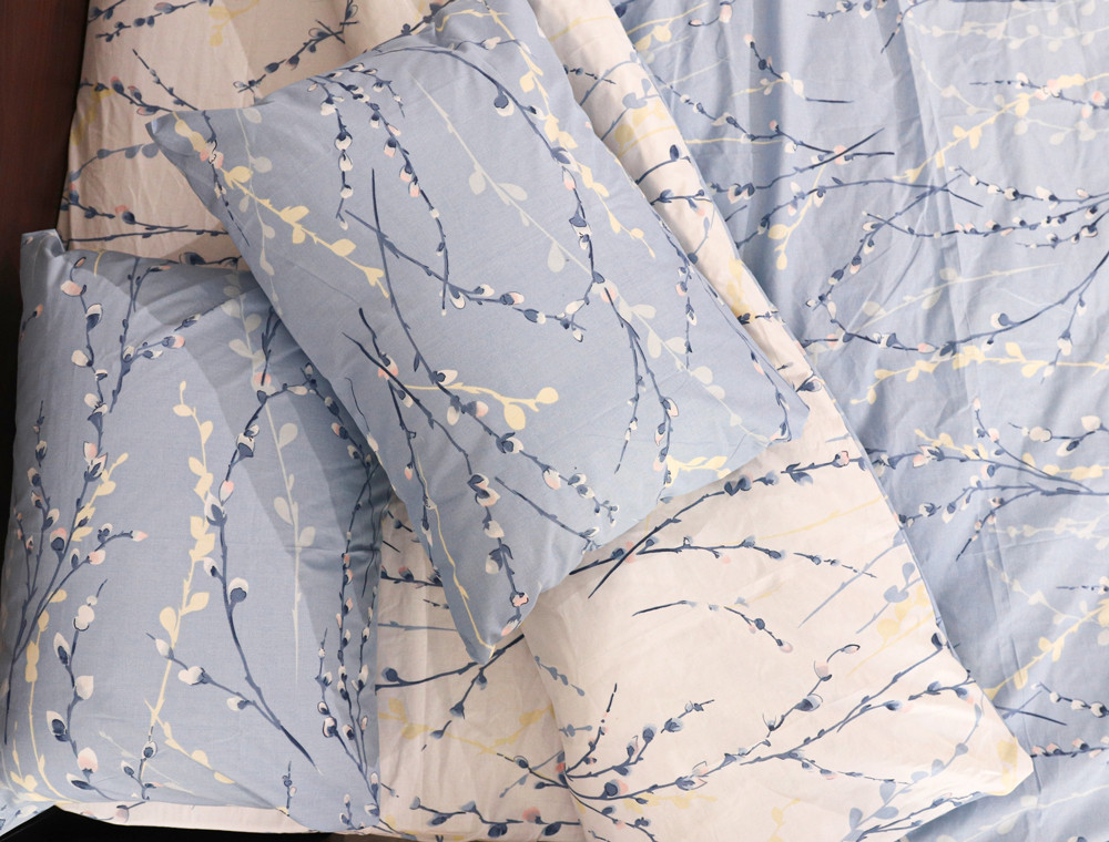 Евро макси набор постельного белья 200*220 из Бязи "Gold" №151030АВ Черешенка™