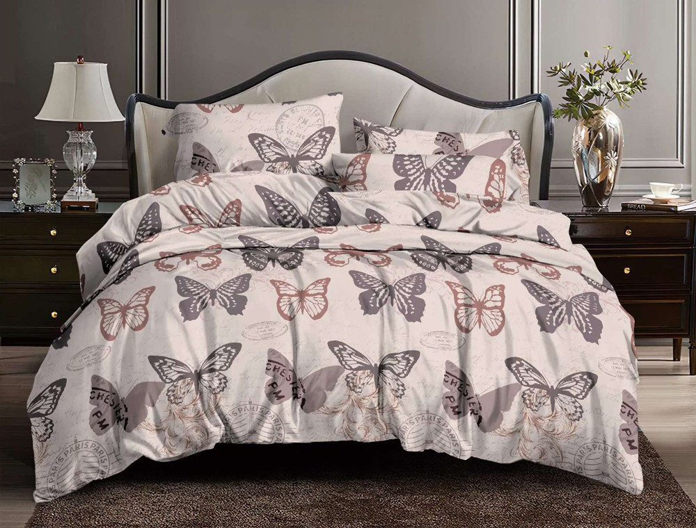 Сімейний набір постільної білизни 240*220 із полікотону №20686 Черешенька™