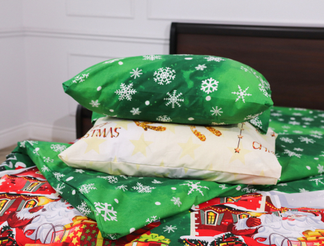 Семейный набор хлопкового постельного белья из Бязи "Gold" №151807 Черешенка™