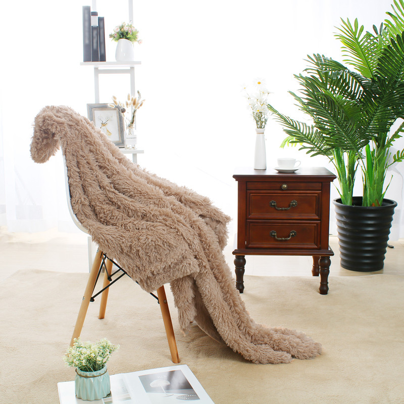 Євро-максі покривало-плед "травка" (240*220) - бежеве