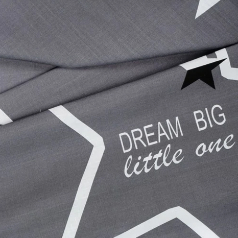 Ткань для постельного белья Бязь "Gold" Lux "Мечтайте о большом маленьком ..." GL1406 (A+B) - (50м+50м)