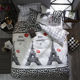 Полуторний набір постільної білизни 150*220 із Бязі "Gold" №154005 Черешенка™