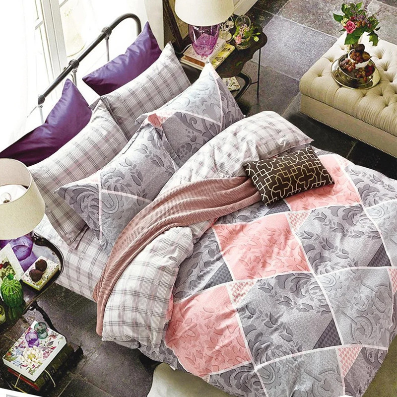 Ткань для постельного белья Сатин S13-1 (A+B) - (60м+60м)