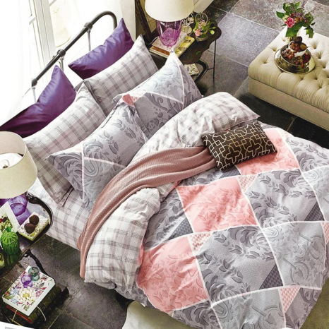 Ткань для постельного белья Сатин S13-1 (A+B) - (60м+60м)