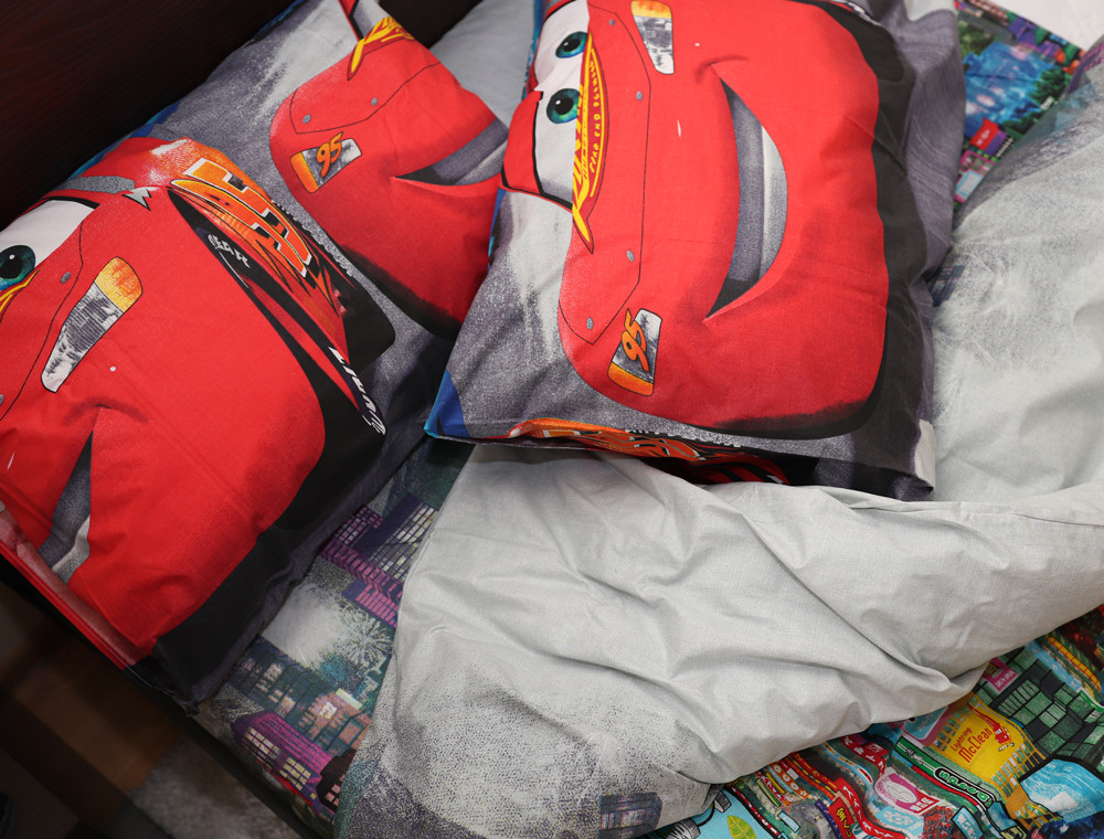 Полуторный набор постельного белья 150*220 из Бязи "Gold" №16230 Черешенка™