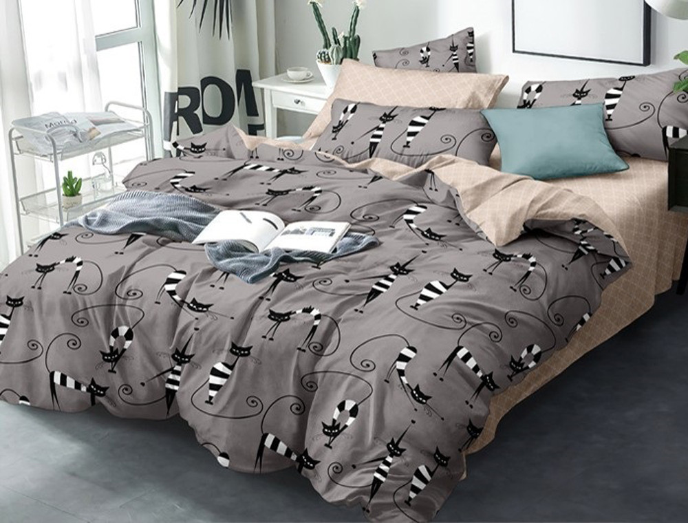 Сімейний набір постільної білизни із Ранфорсу №18813AB Черешенка™