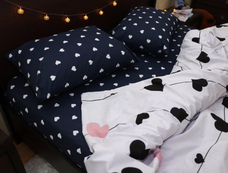 Полуторный набор постельного белья 150*220 из Бязи "Gold" №151520AB Черешенка™