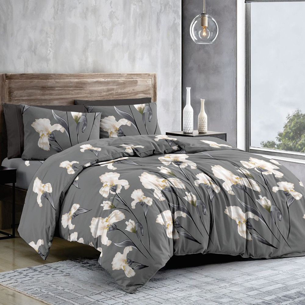 Ткань для постельного белья Бязь "Gold" Lux GL12100grey