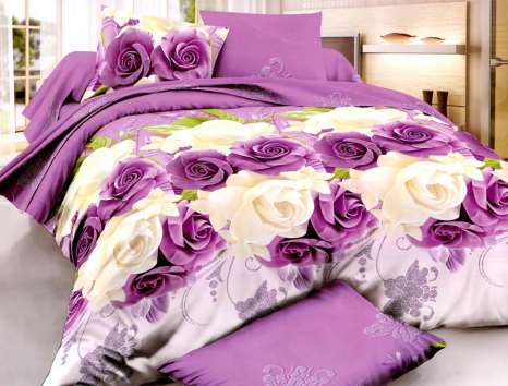 Євро-максі набір постільної білизни 200*220 із Ранфорсу №181460 Черешенка™