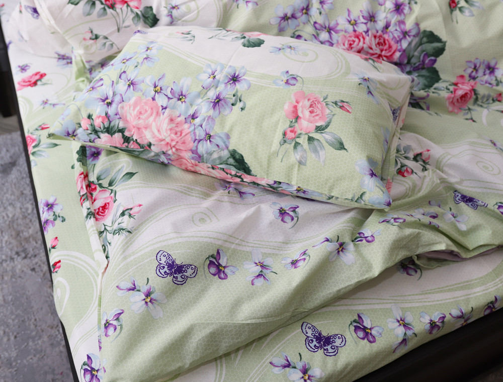 Двоспальний набір постільної білизни 180*220 із Бязі "Gold" №156963 Черешенка™