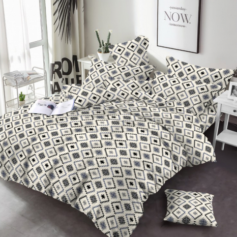 Тканина для постільної білизни Бязь "Gold" Lux GL3385grey