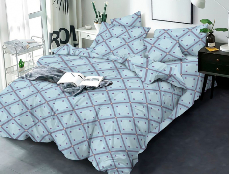 Ткань для постельного белья Бязь "Gold" Lux GL3665blue