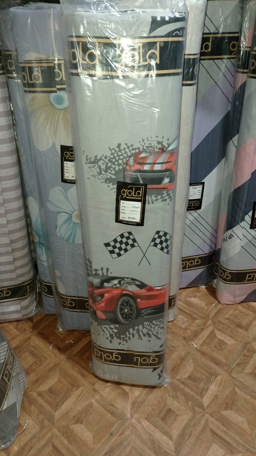 Тканина для постільної білизни Бязь "Gold" Lux дитяча GLB293grey