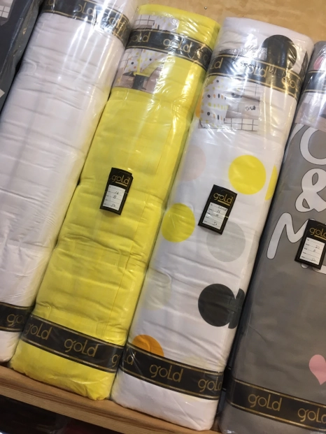 Тканина для постільної білизни Бязь "Gold" Lux "Кольорові бульбашки" GL1503 (A+B) - (50м+50м)