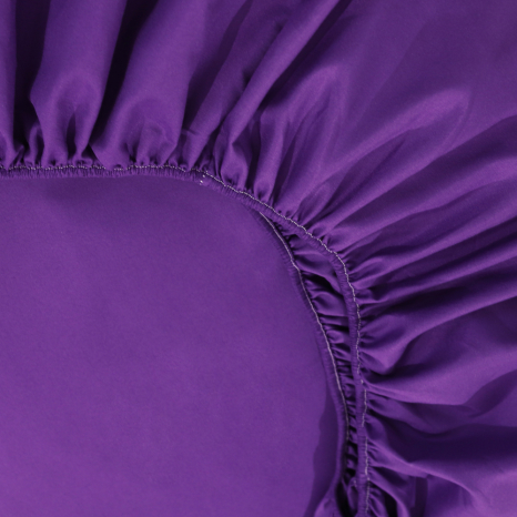 Простирадло на резинці (120*200*25) однотонне фіолетове №3483