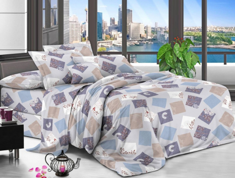 Двоспальний набір постільної білизни 180*220 із полікотону №204645 Черешенька™