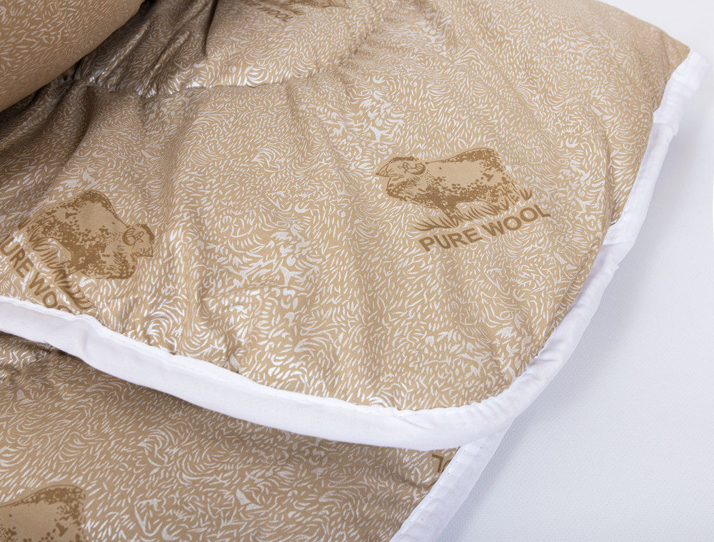 Двоспальна ковдра мікрофібра/штучна вовна №43001