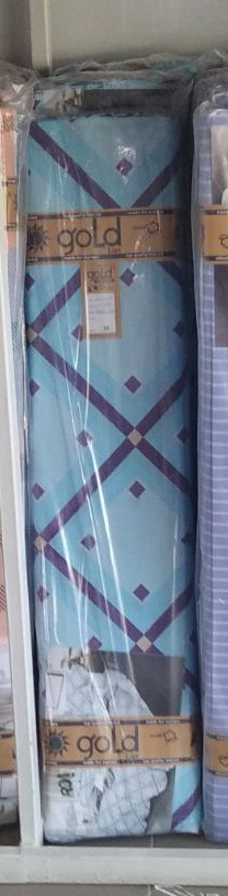 Ткань для постельного белья Бязь "Gold" Lux GL3665blue