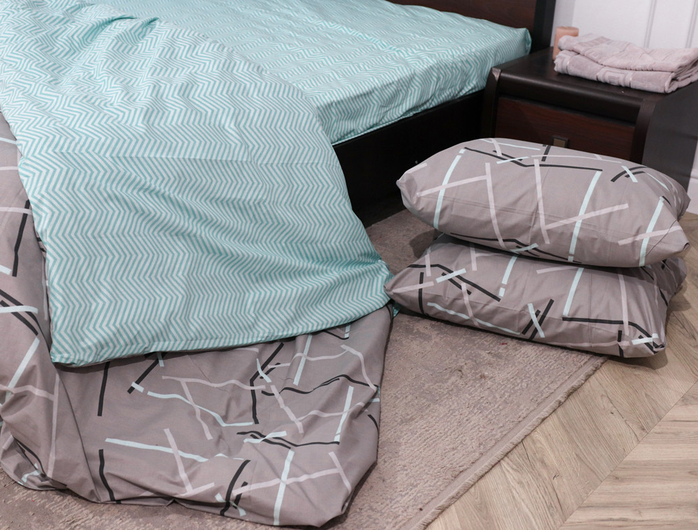 Двуспальный набор постельного белья 180*220 из Бязи "Gold" №154061AB Черешенка™