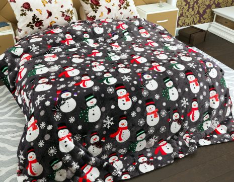 Двоспальний флісовий плед №33965