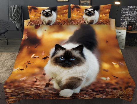 Сімейний набір постільної білизни 240*220 із полікотону №203607 Черешенька™