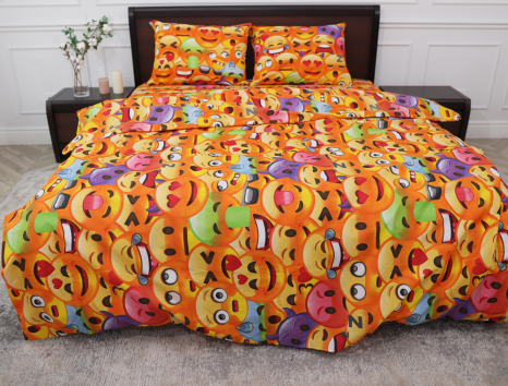 Двоспальний набір постільної білизни 180*220 із Бязі "Gold" №154719 Черешенка™