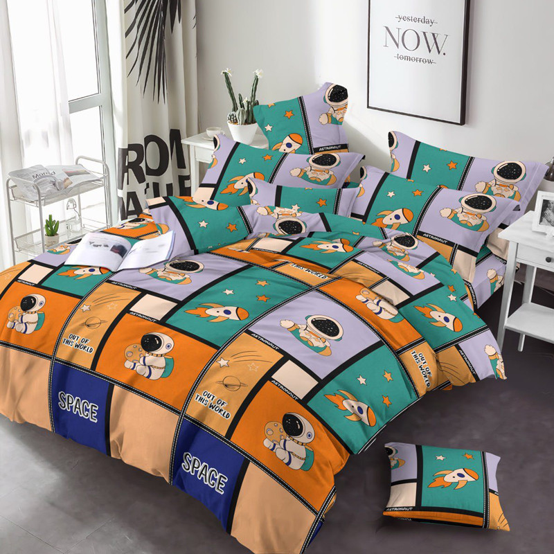 Ткань для постельного белья Бязь "Gold" Lux детская GLB301orange