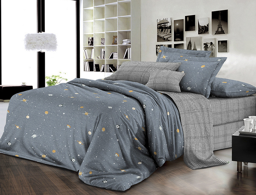 Двоспальний набір постільної білизни 180*220 із Ранфорсу №1888AB Черешенка™