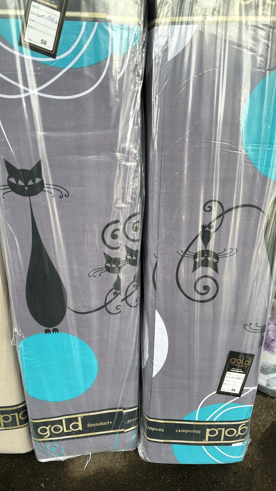 Ткань для постельного белья Бязь "Gold" Lux GL1664blue-A