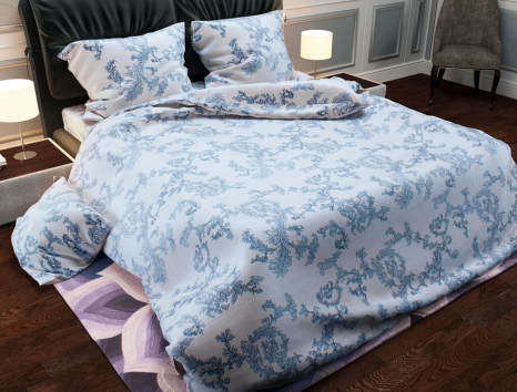 Євро-максі набір постільної білизни 200*220 із Бязі "Gold" №152104 Черешенка™