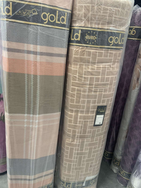 Ткань для постельного белья Бязь "Gold" Lux GL8077 (A+B) - (50м+50м)