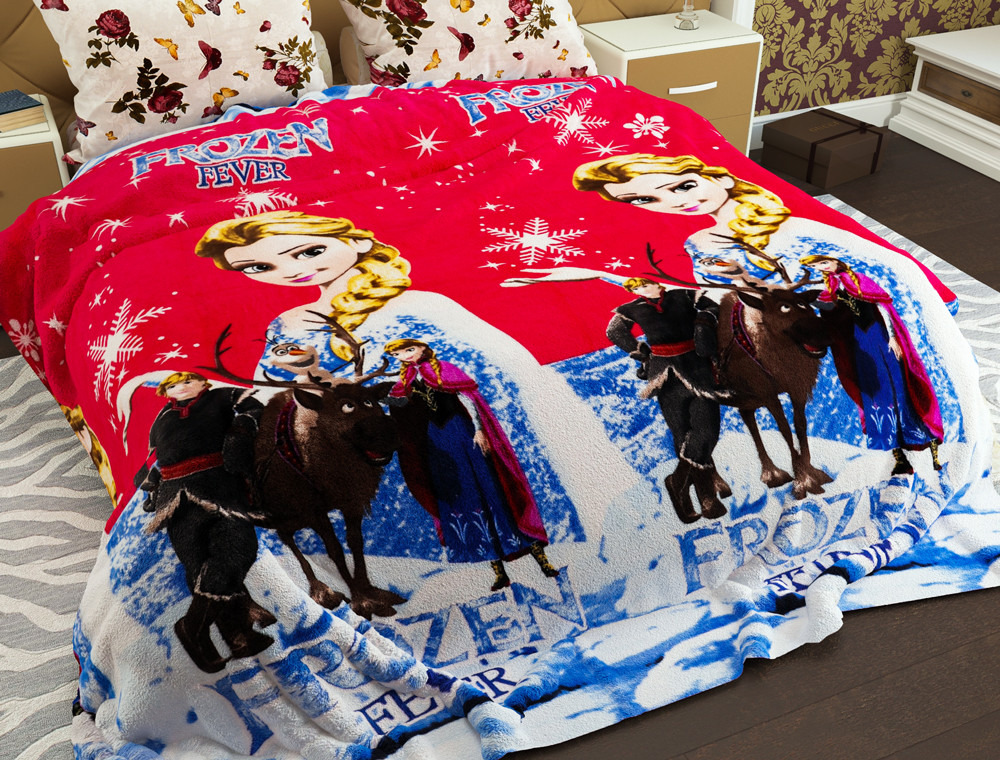 Полуторний флісовий плед №33658