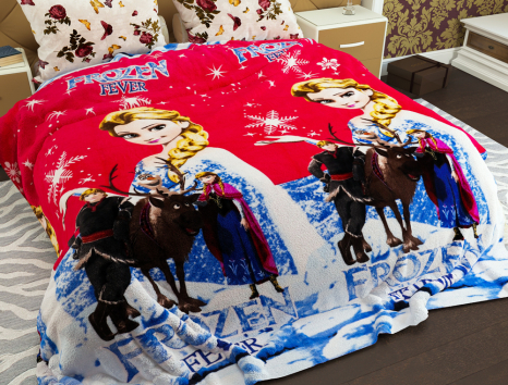 Полуторний флісовий плед №33658