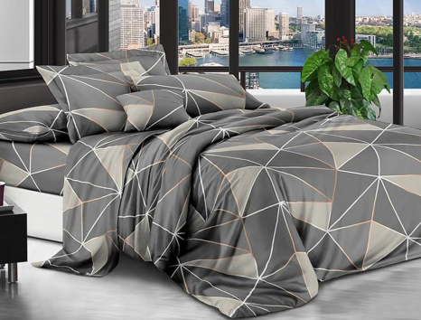 Полуторний набір постільної білизни 150*220 із полікотону №208000 Черешенька™