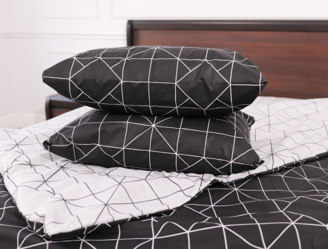 Двуспальный набор постельного белья 180*220 из Бязи "Gold" №152406AB Черешенка™